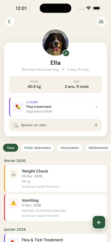 Complete health timeline